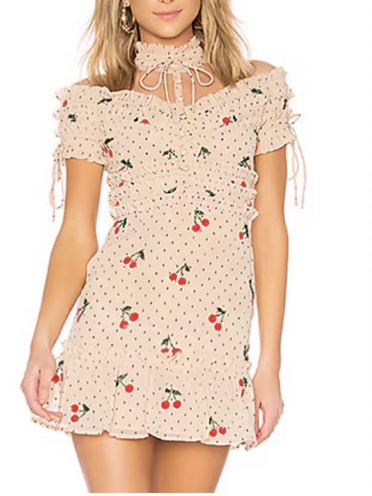 NBD Sequin Cherry Dress