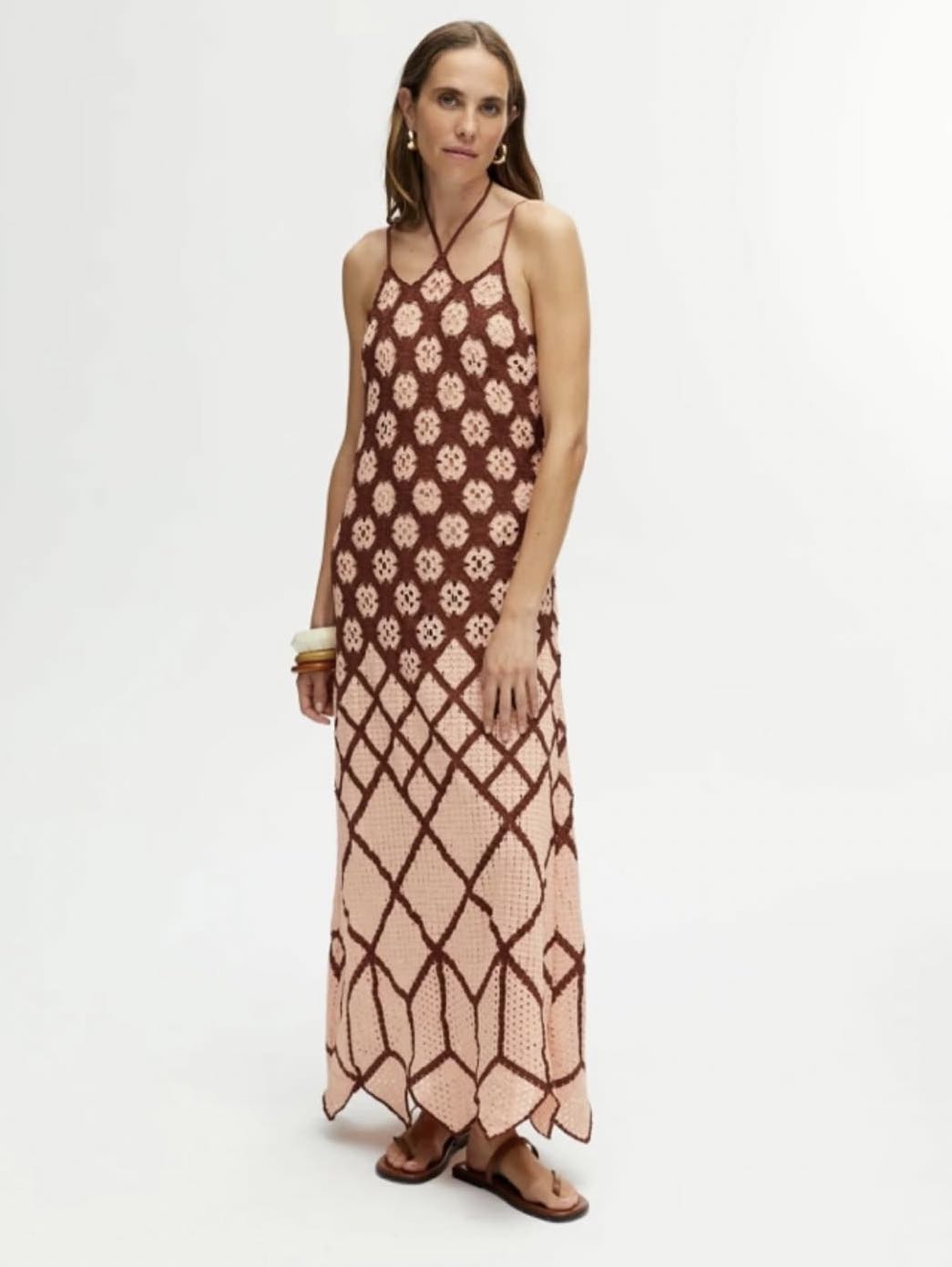 Embroidered maxi dress