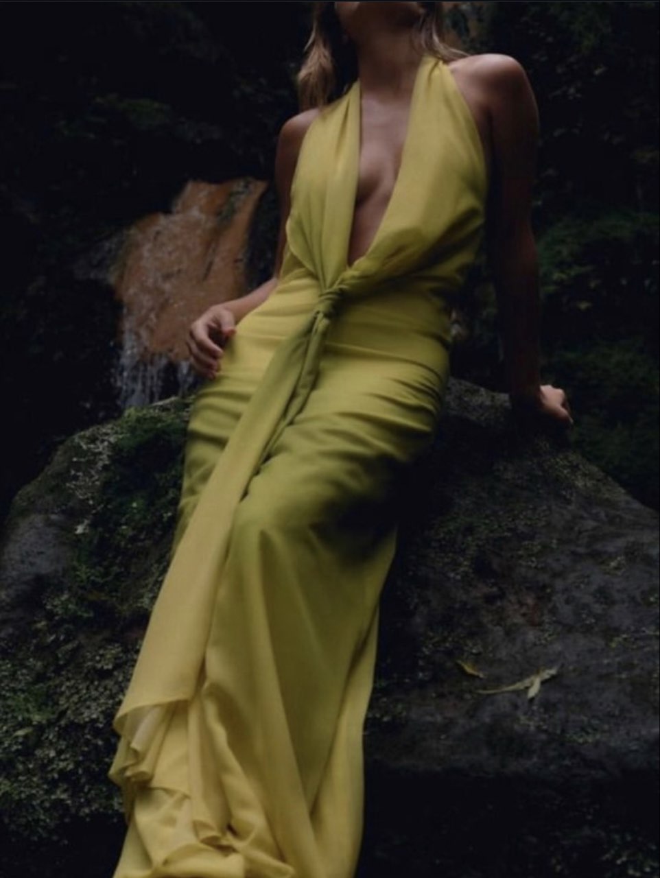 Yellow Halter Maxi Dress