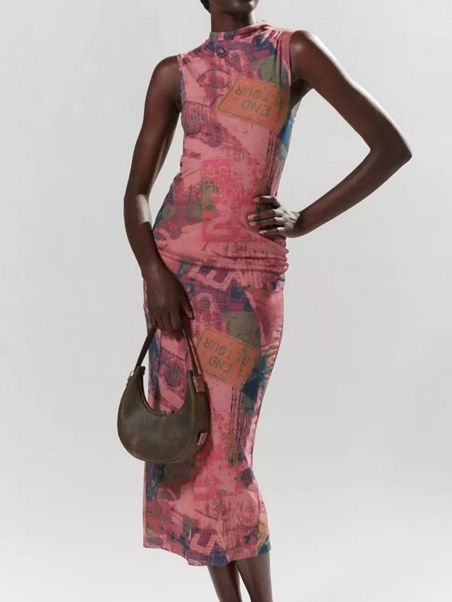 Long mesh dress