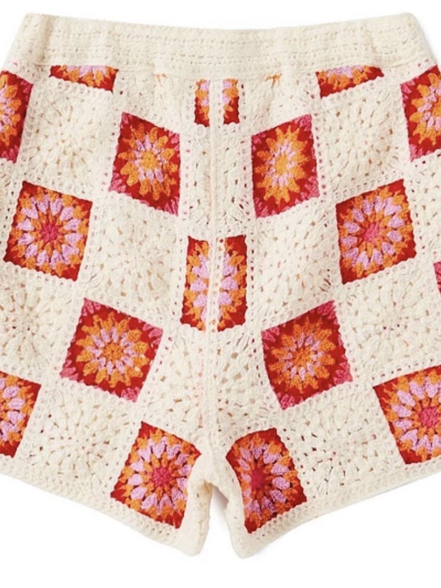 Crochet Granny Square Crop Top