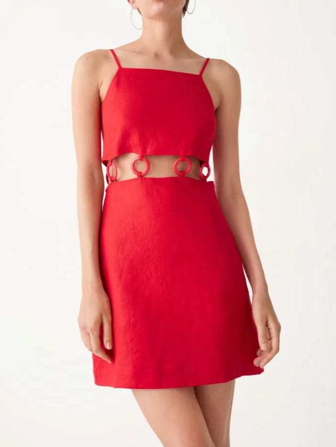 o-ring mini dress