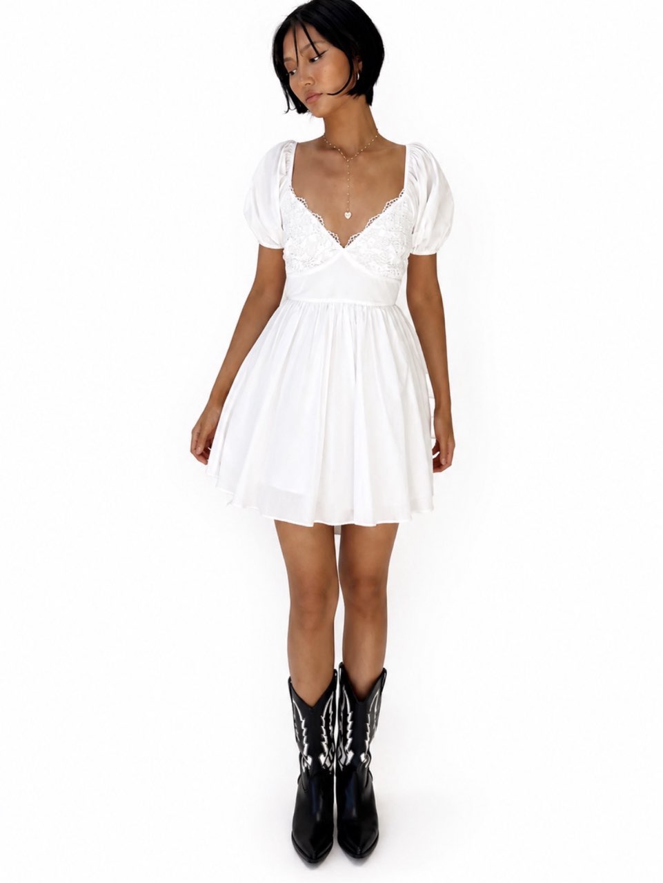 Princess Polly white mini dress