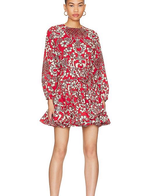 Ella Dress in Red Sicilia Aura