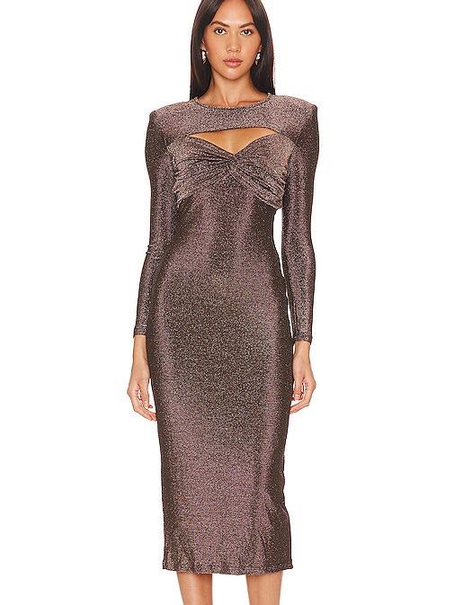 Rosella Dress in Black Gold (SOLD OUT ONLINE)