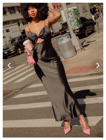 Black Satin Bow-Detail Maxi Dress
