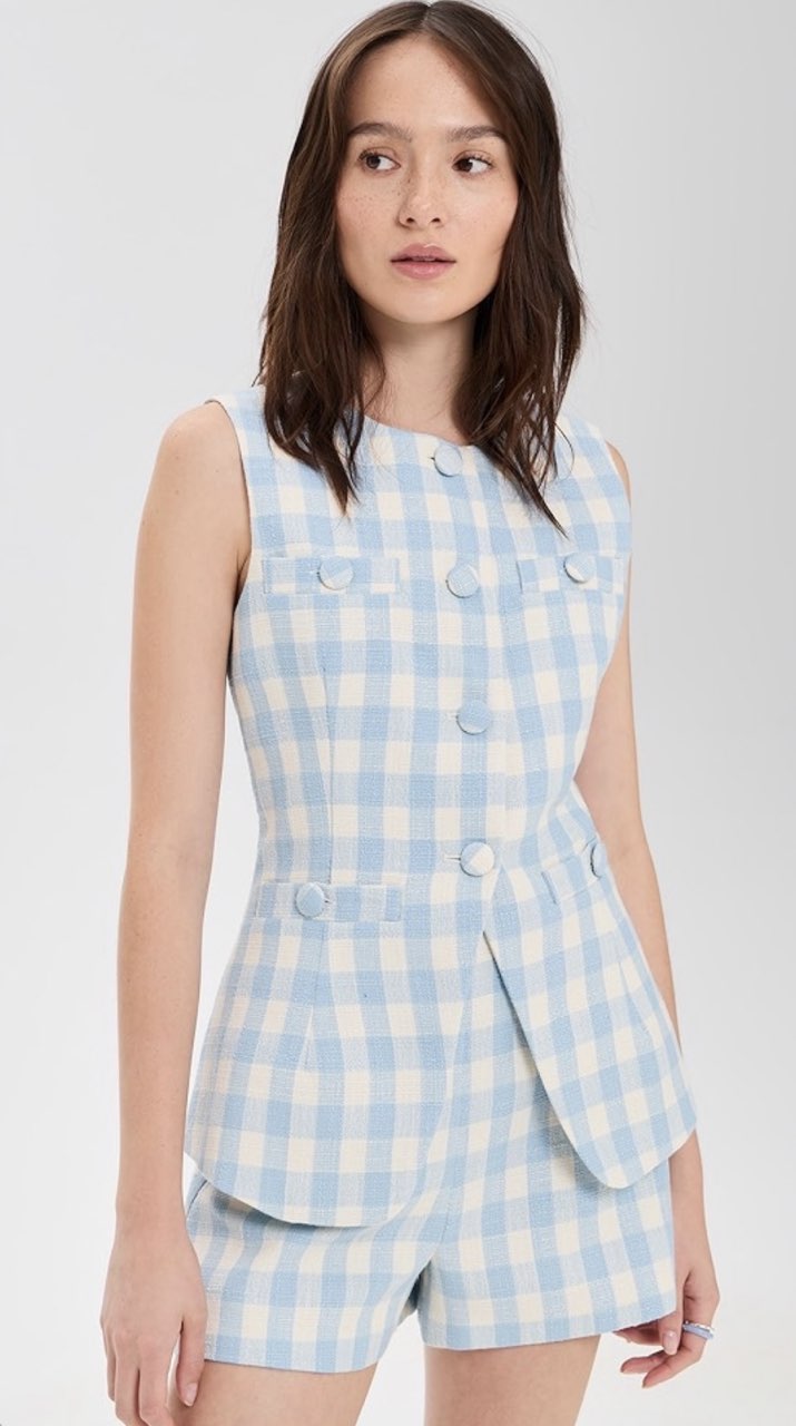 Blue Gingham Set