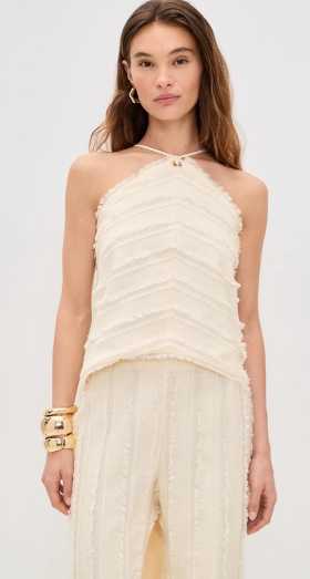 Textured One-Shoulder Top & Wide-Leg Pants Set