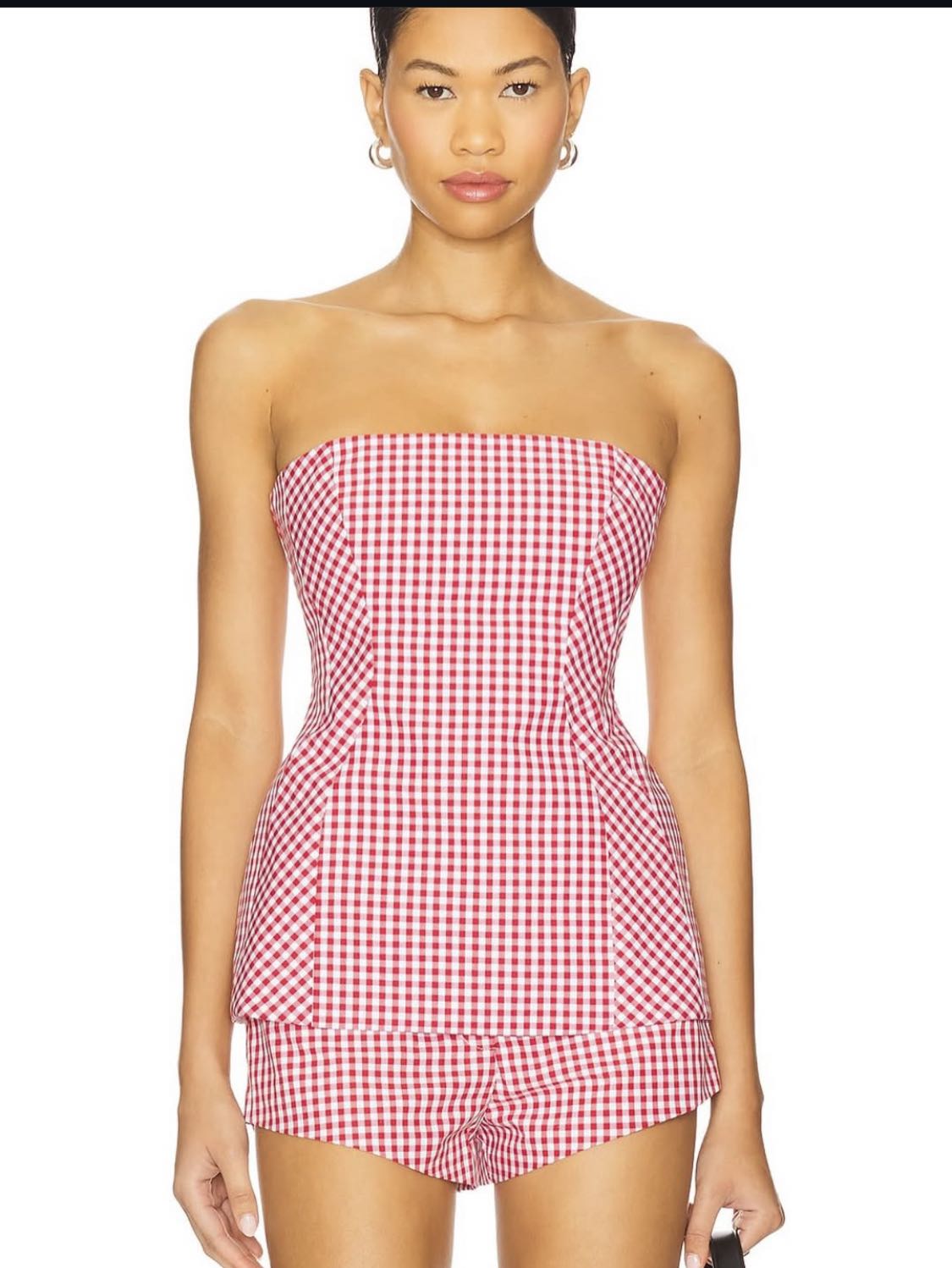 Amanda uprichard red gingham set