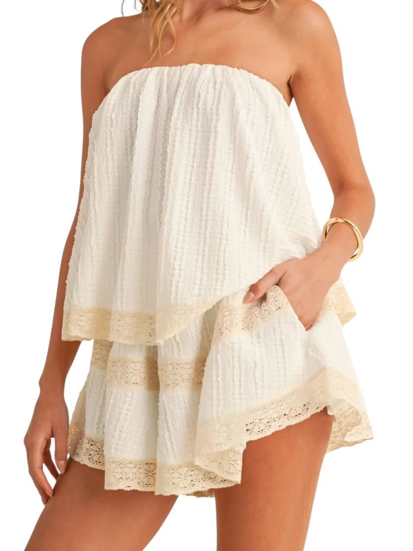 cream Romper