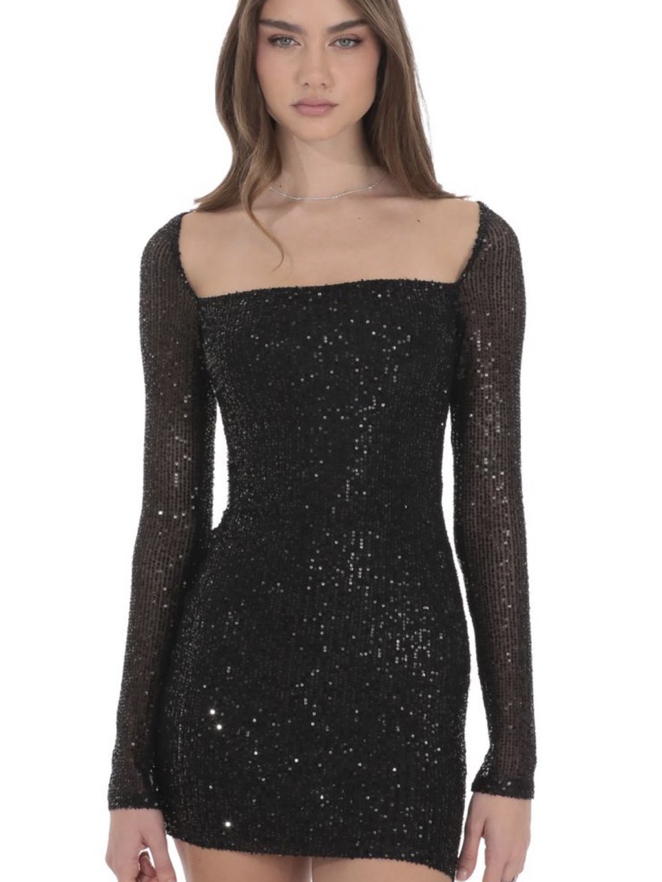 Black Sequin Long Sleeve