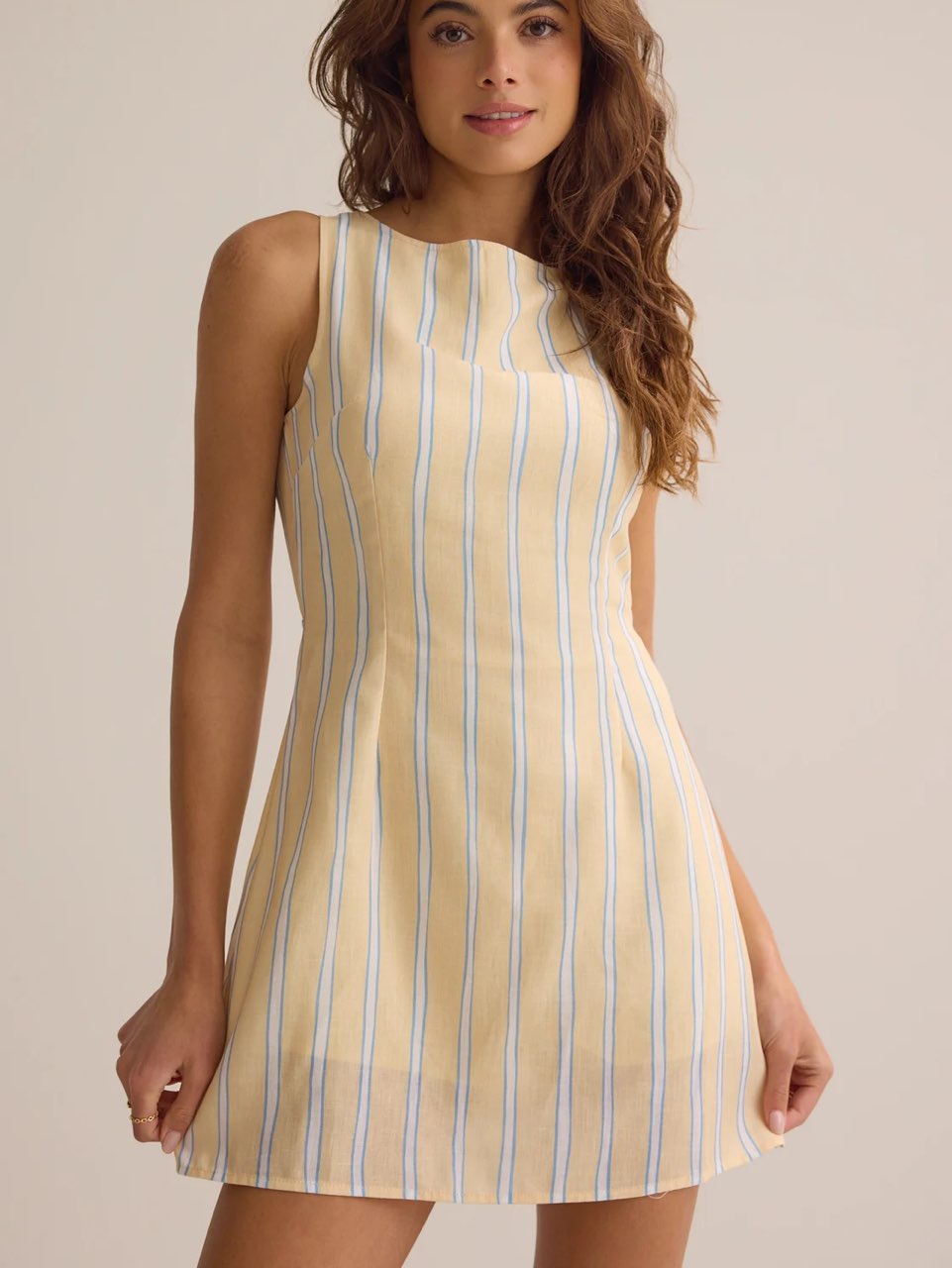 Stripped mini dress