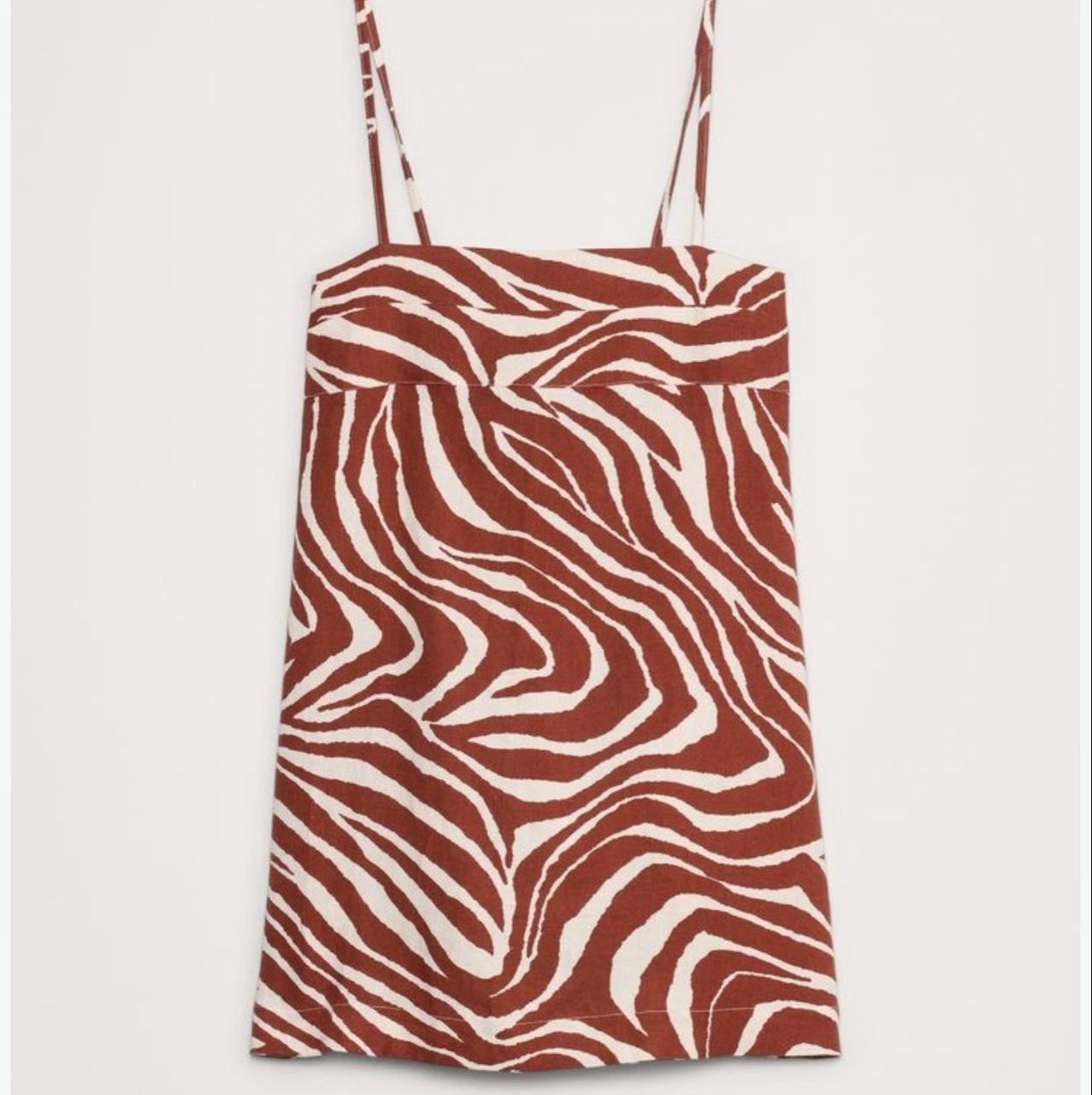 Banana Republic Rust Zebra Print Mini Dress