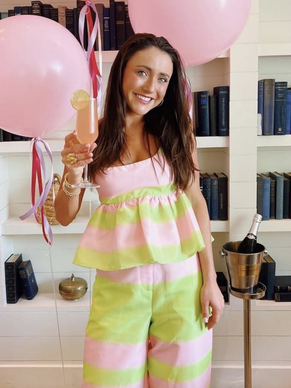 Pink and green set