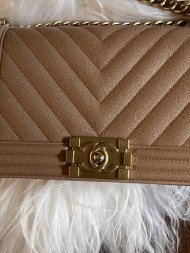 Blush Pink Chanel Boy Bag
