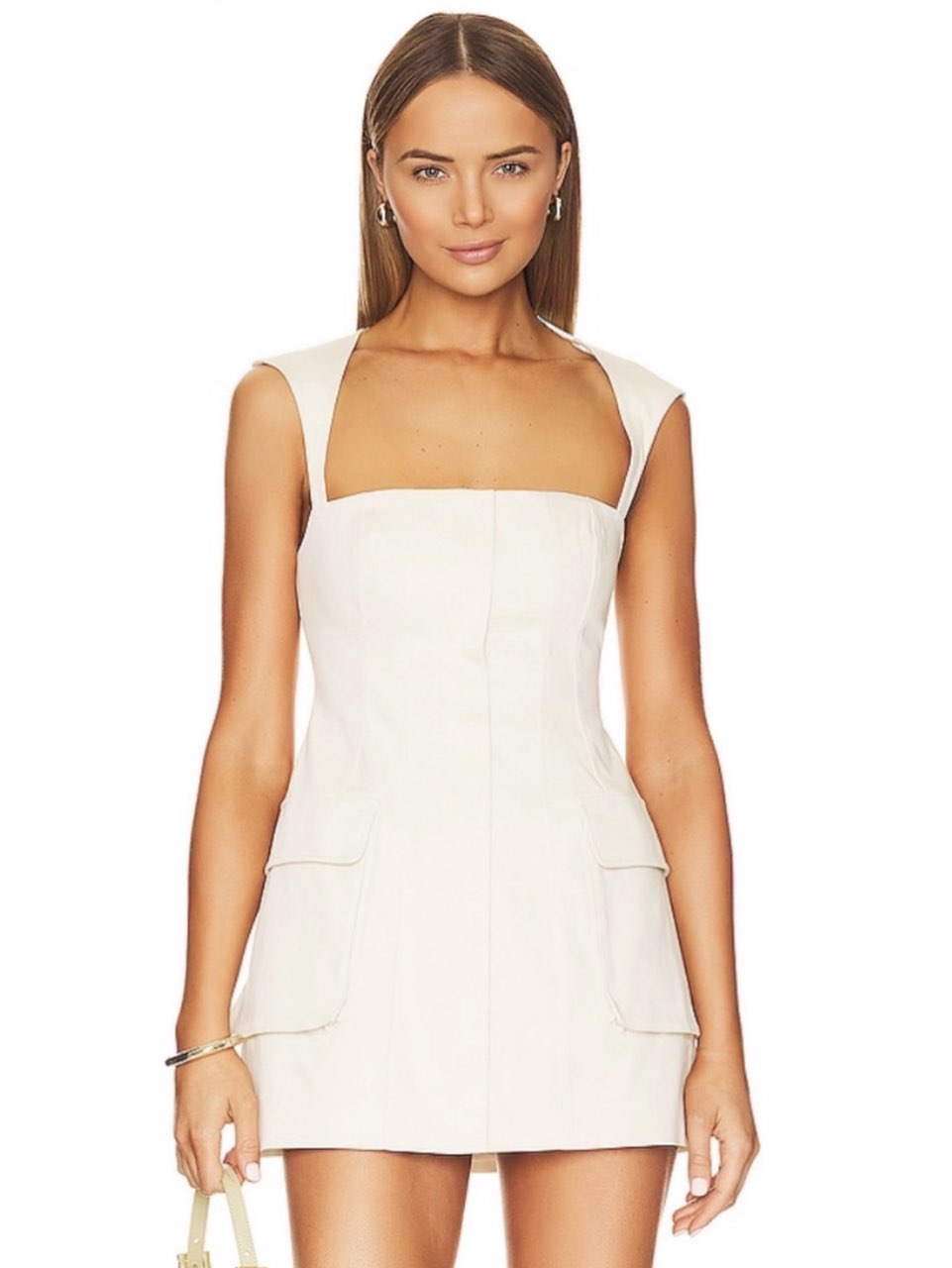 Off-White Structured Mini Dress
