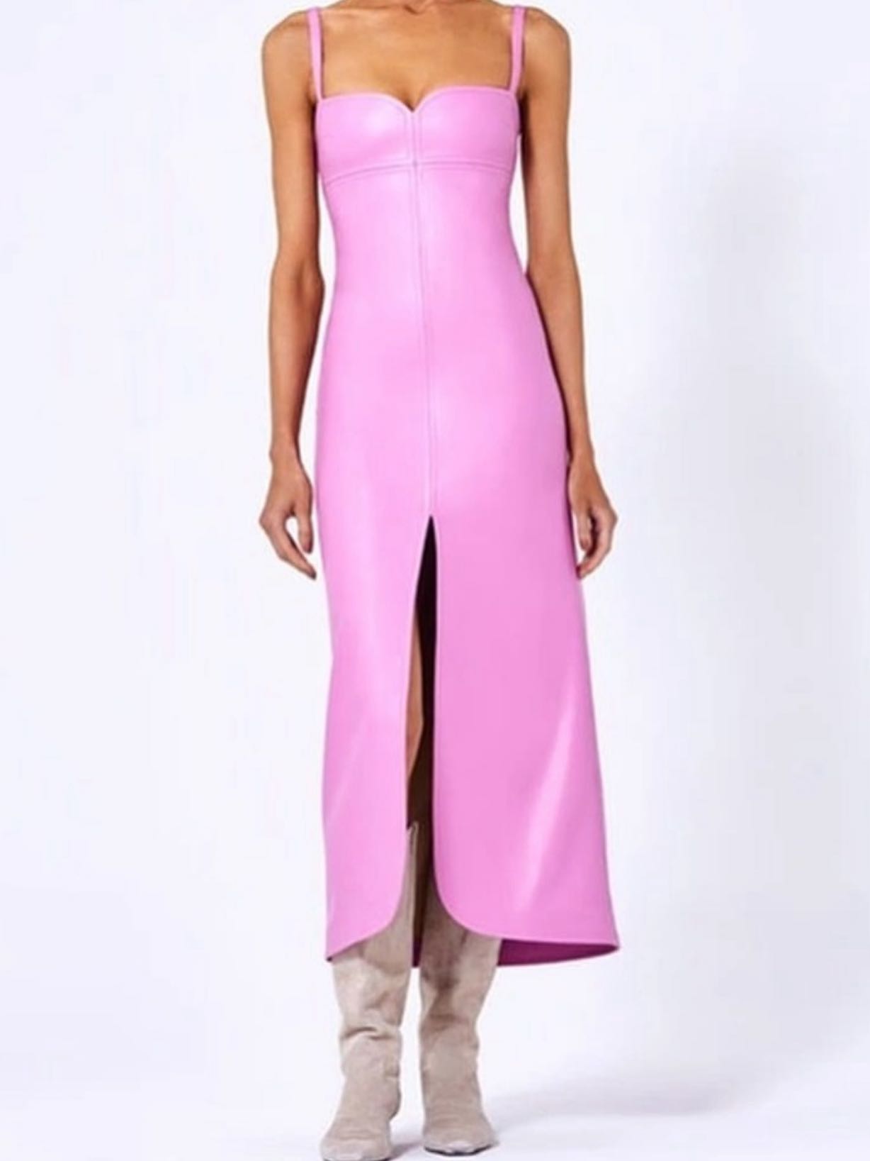 Alexis Pink Camiella Faux Leather Dress