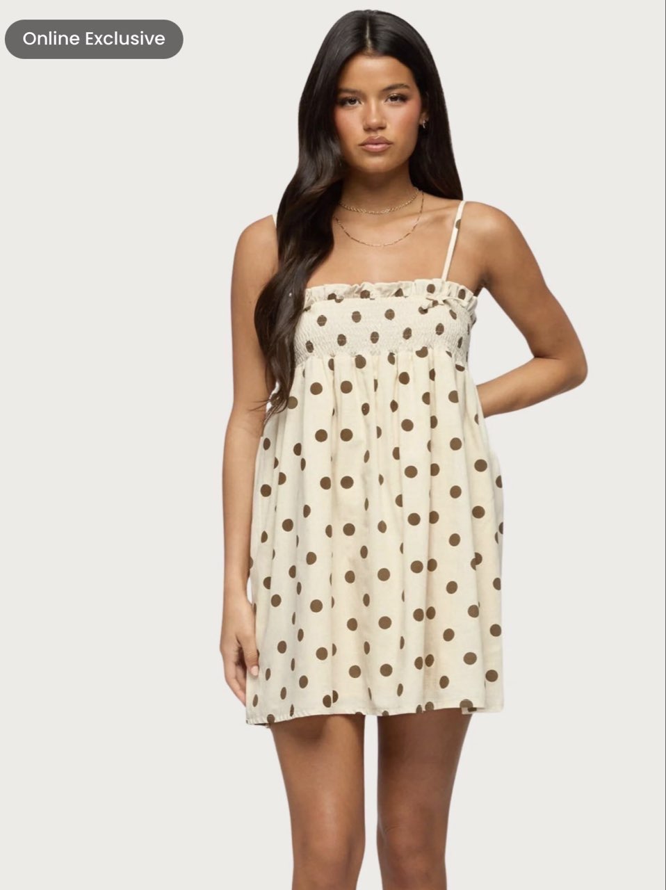 Polka dot mini dress