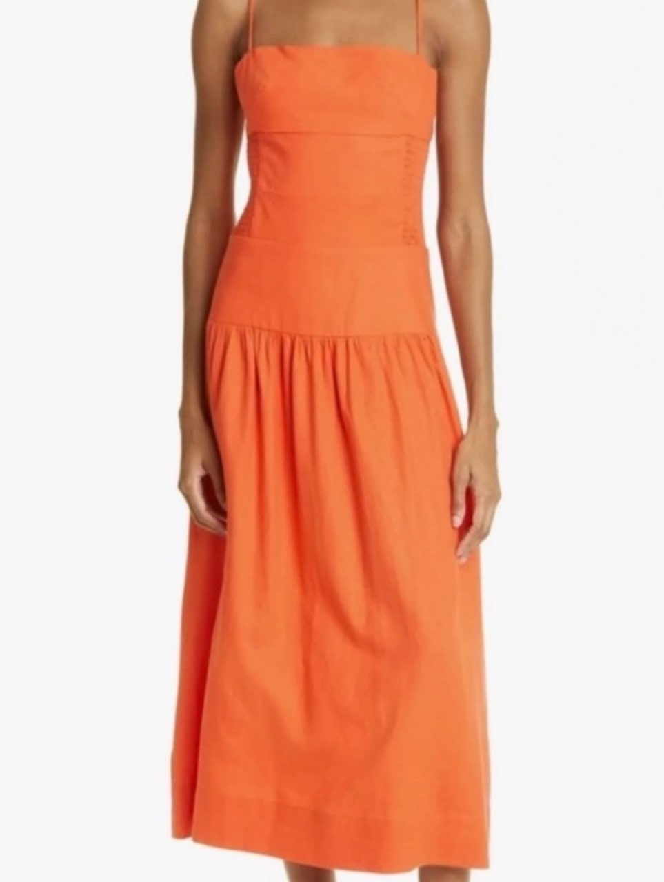 Orange Midi Dress
