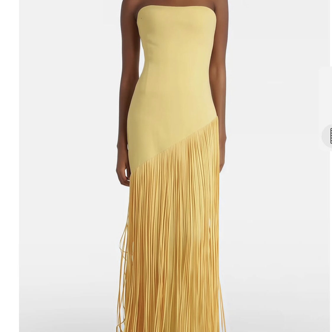 Miss Roiser Yellow Fringe Maxi Dress
