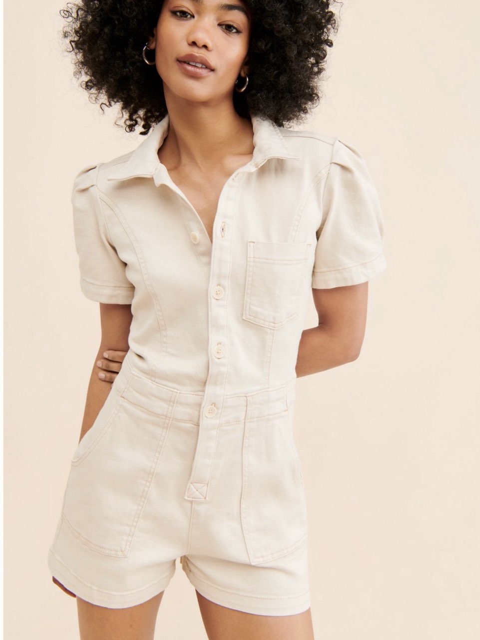 Pilcro denim romper