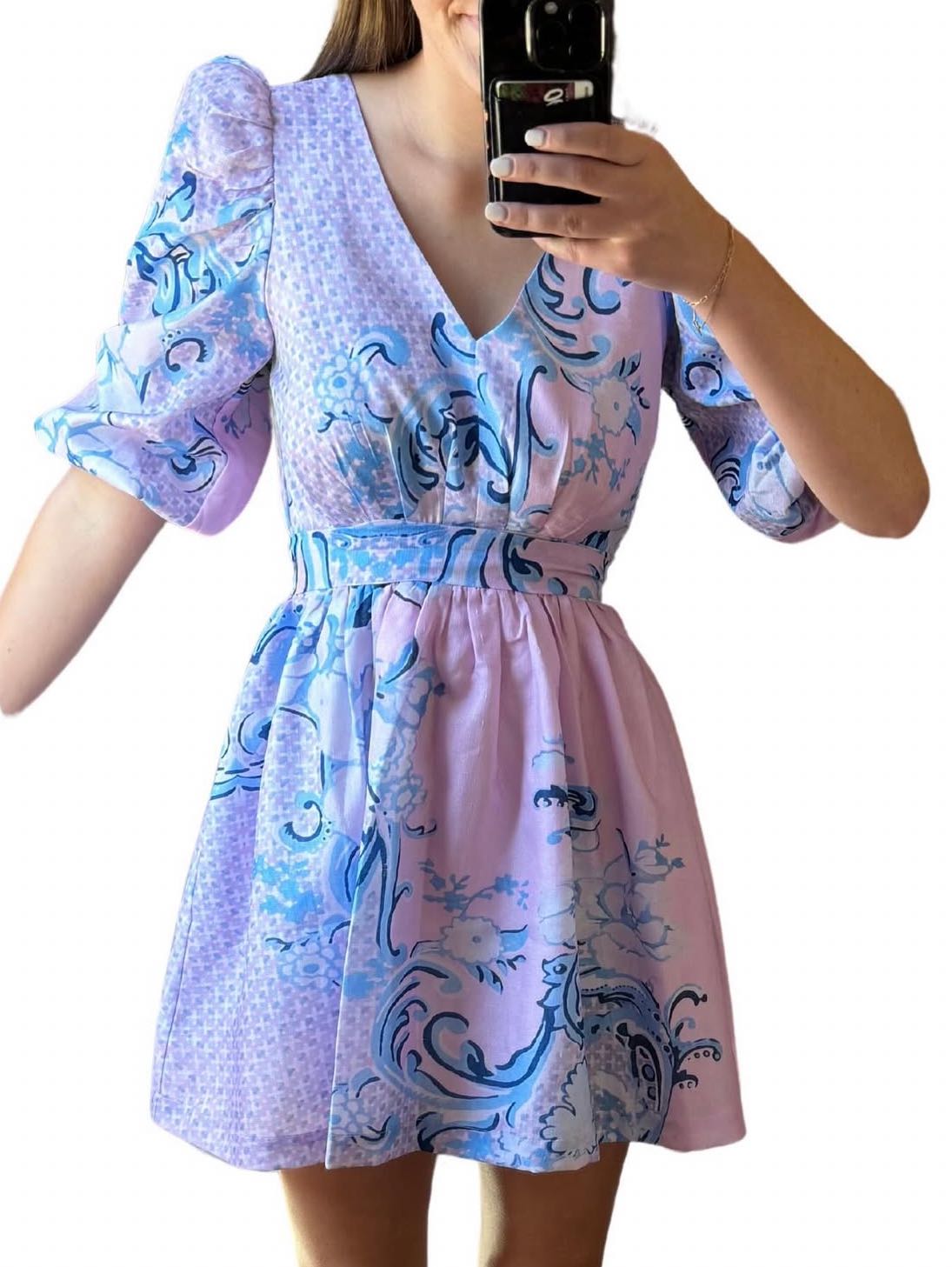 Pink Eyelet Dress
