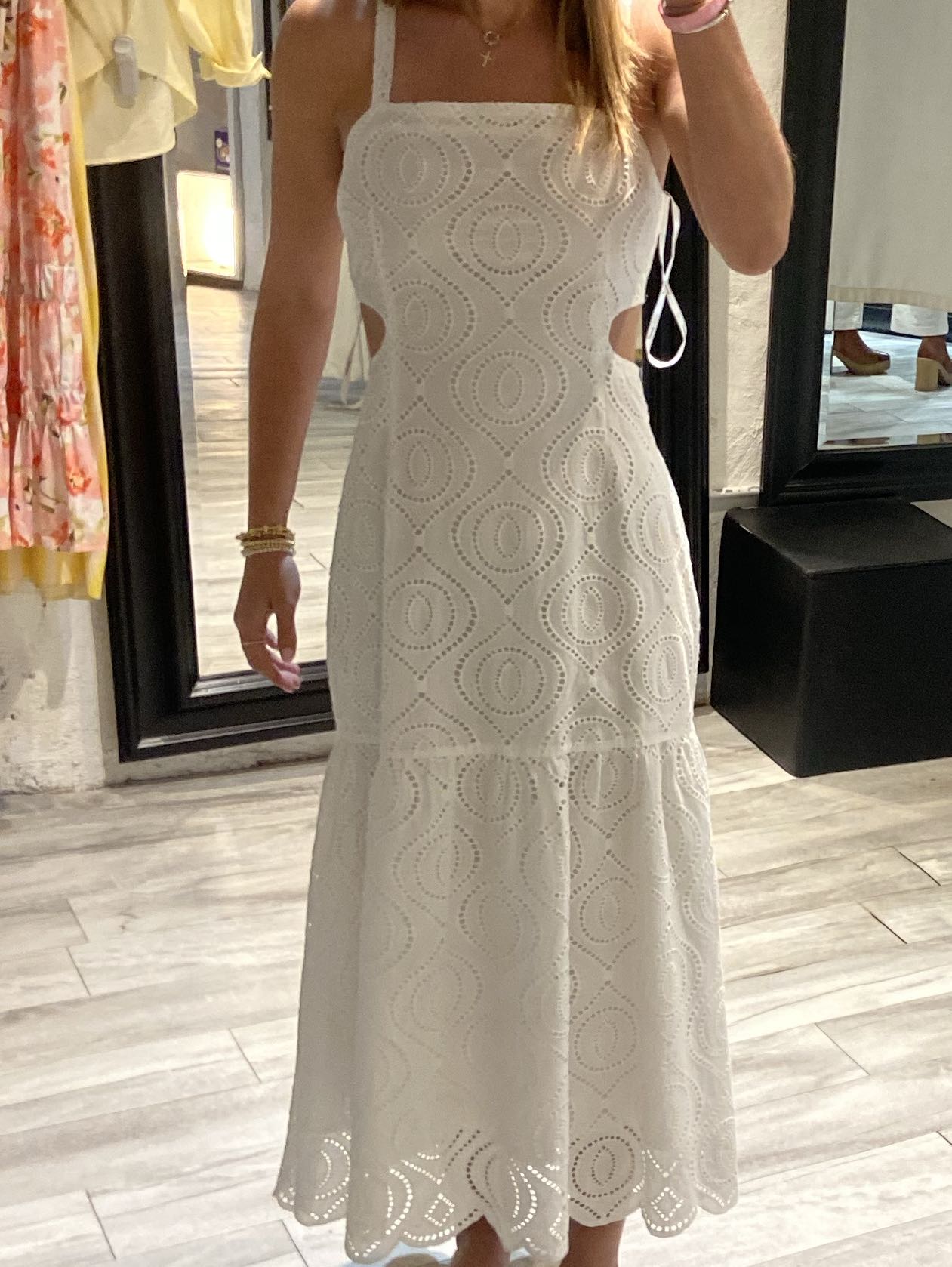 White Eyelet Dress