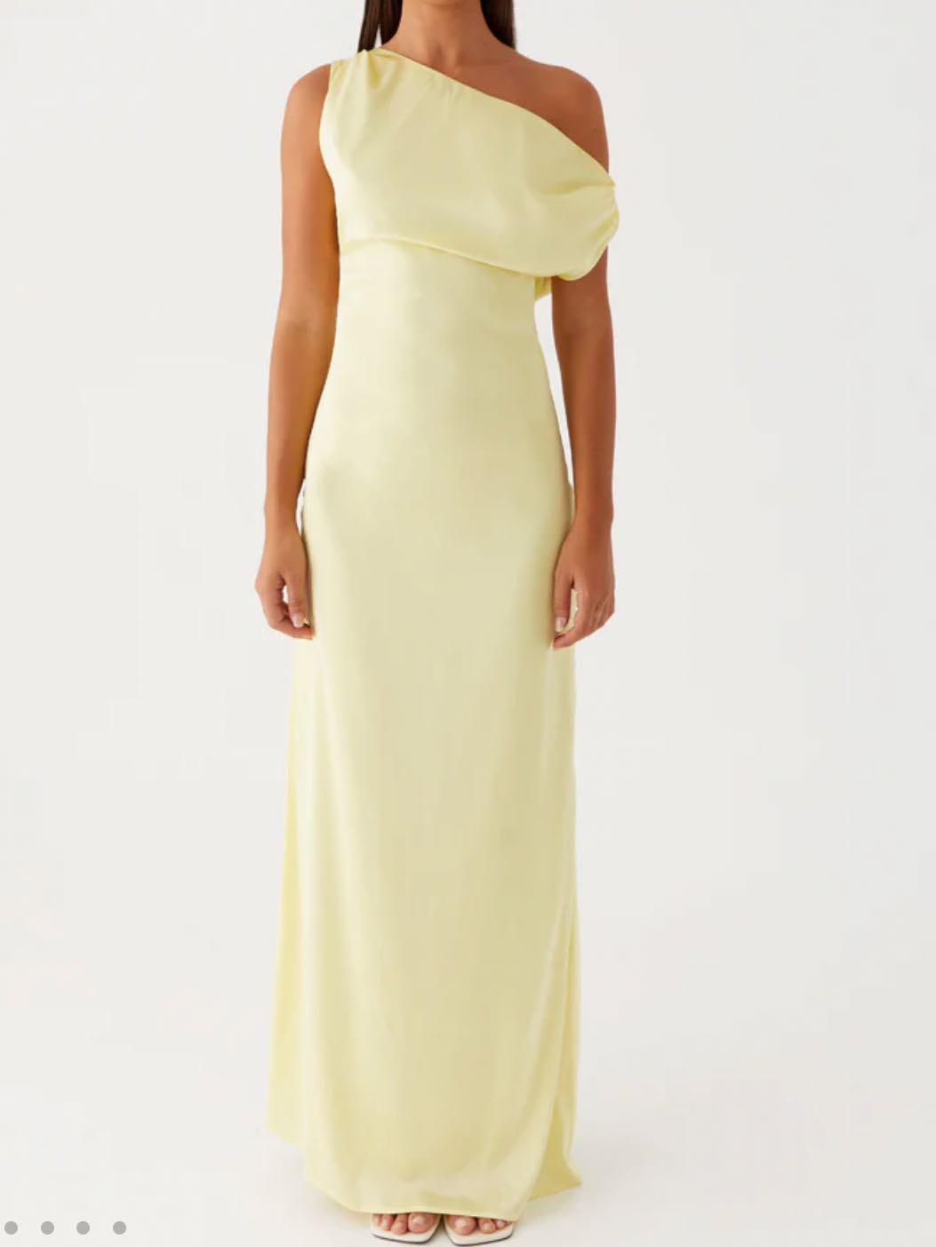 Heart of glass satin maxi