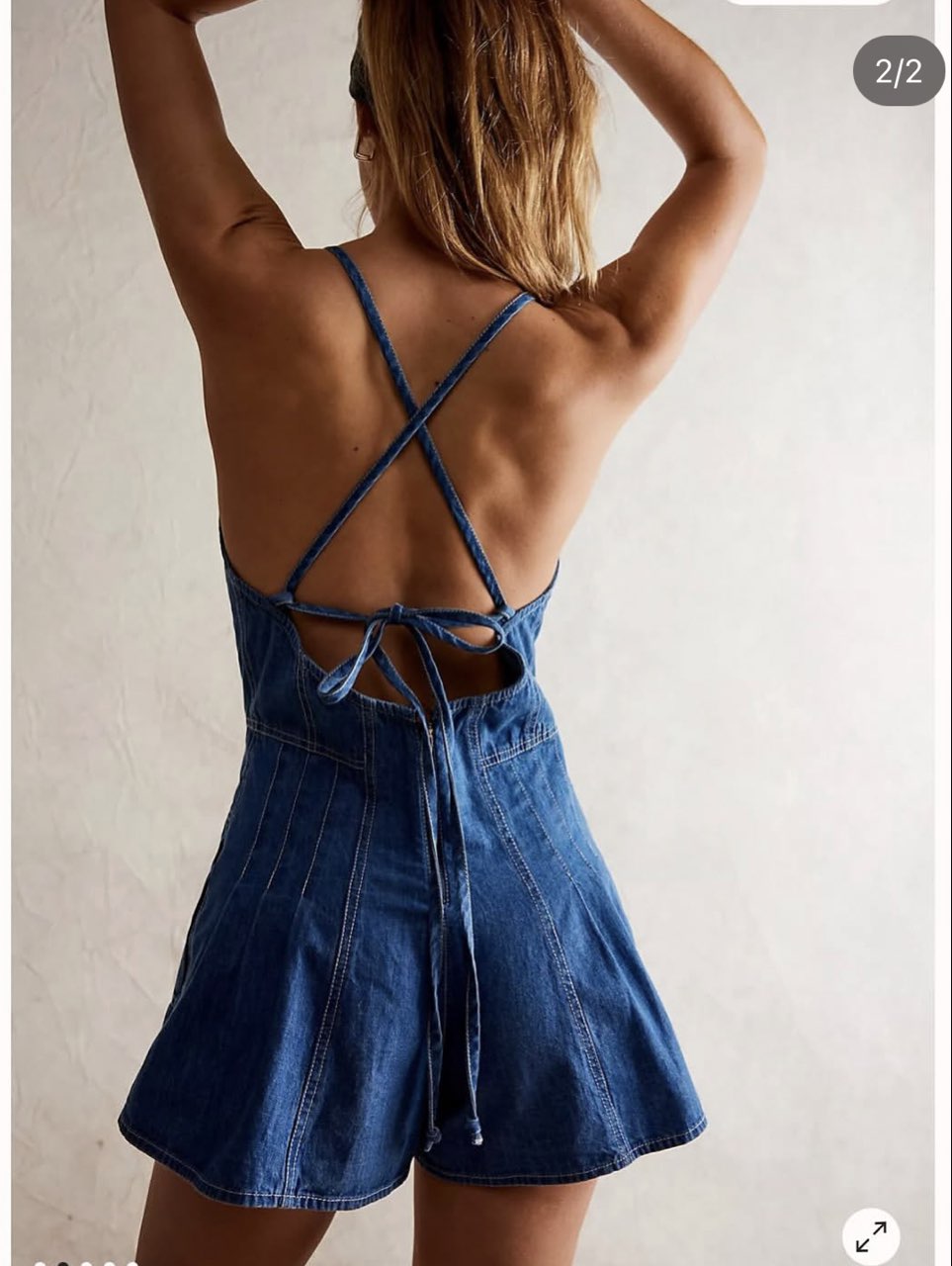 Denim Halter Romper