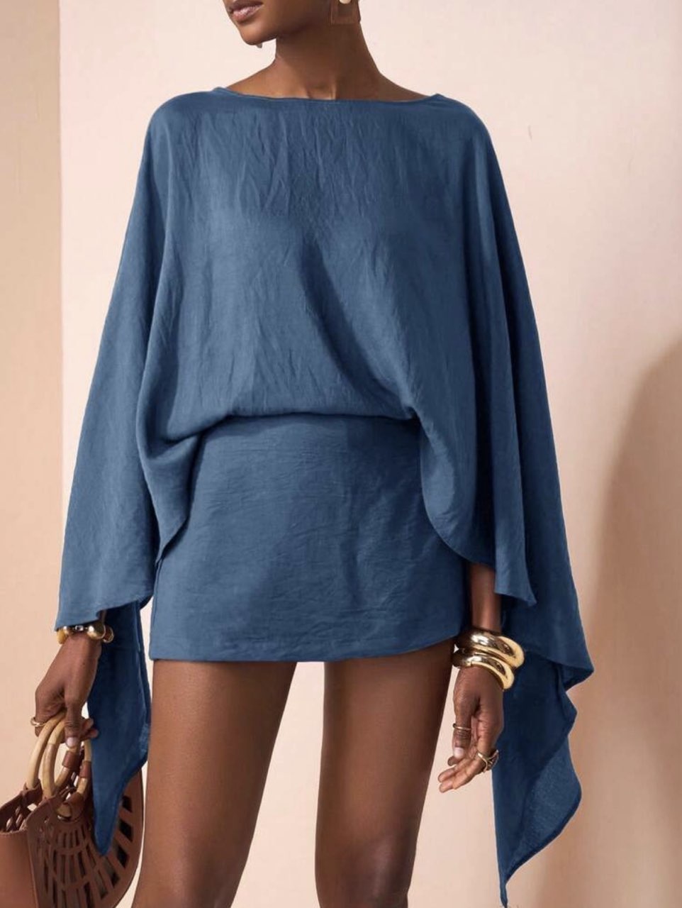 Blue skort set