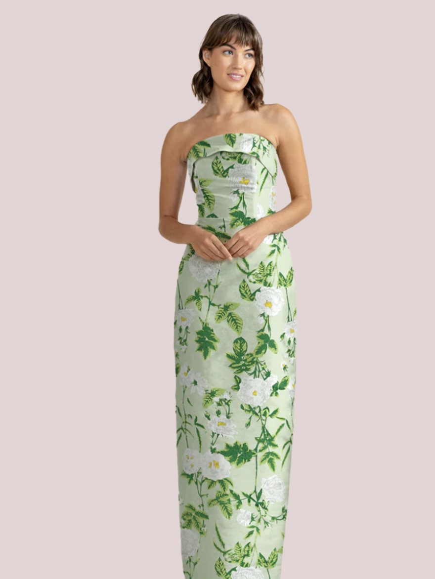 Eva Floor Length Strapless Gown