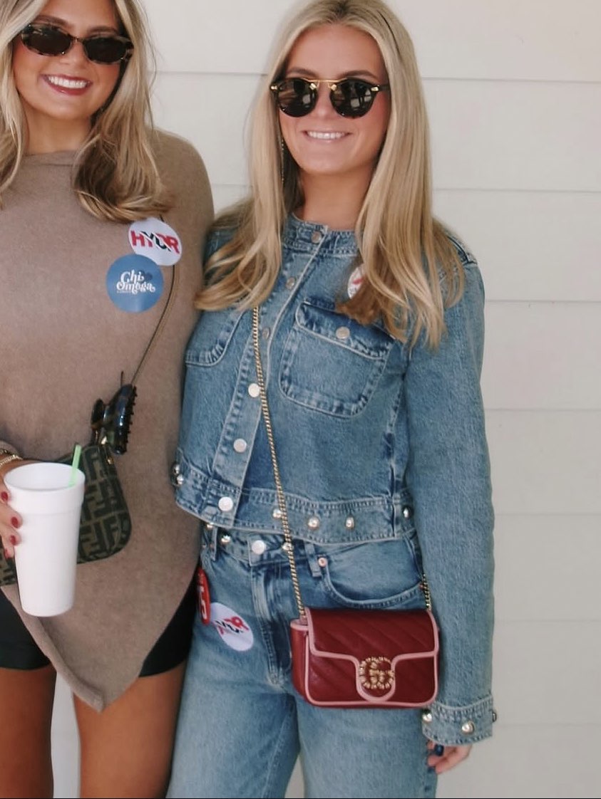 Pearl Embellished Light Wash Denim Jacket and Jeans