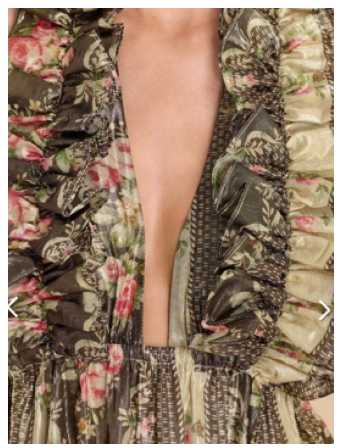 Floral Striped Ruffle Maxi Dress
