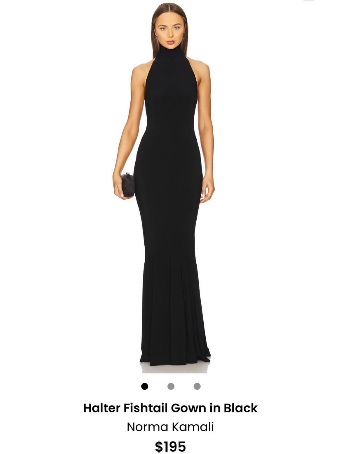 Norma Kamali maxi dress in Black