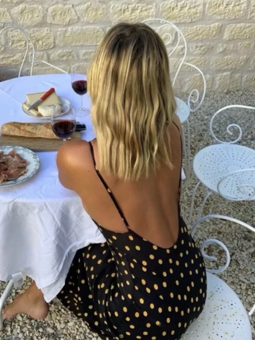 Black Polka Dot Midi Slip Dress