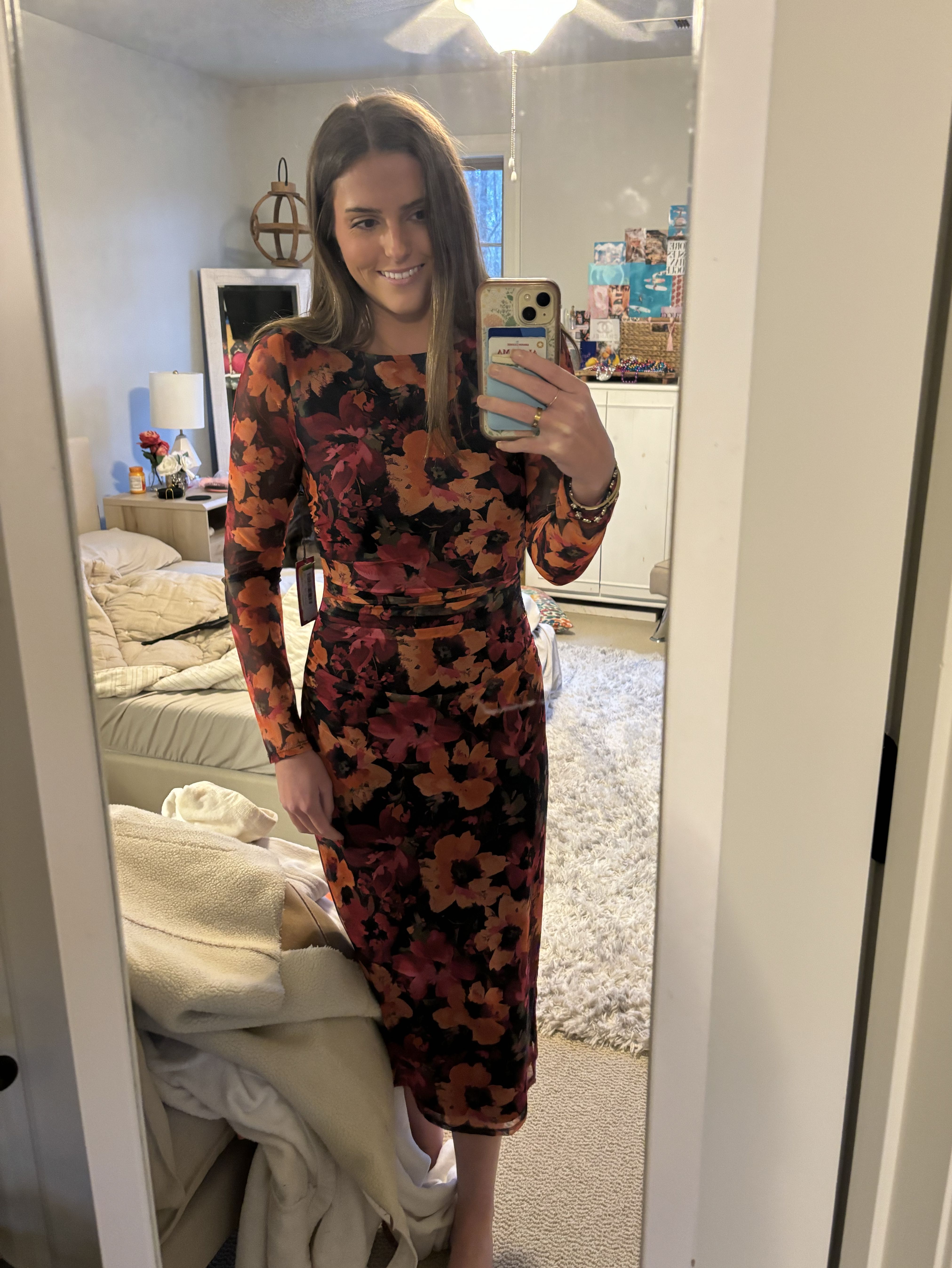 Floral midi dress