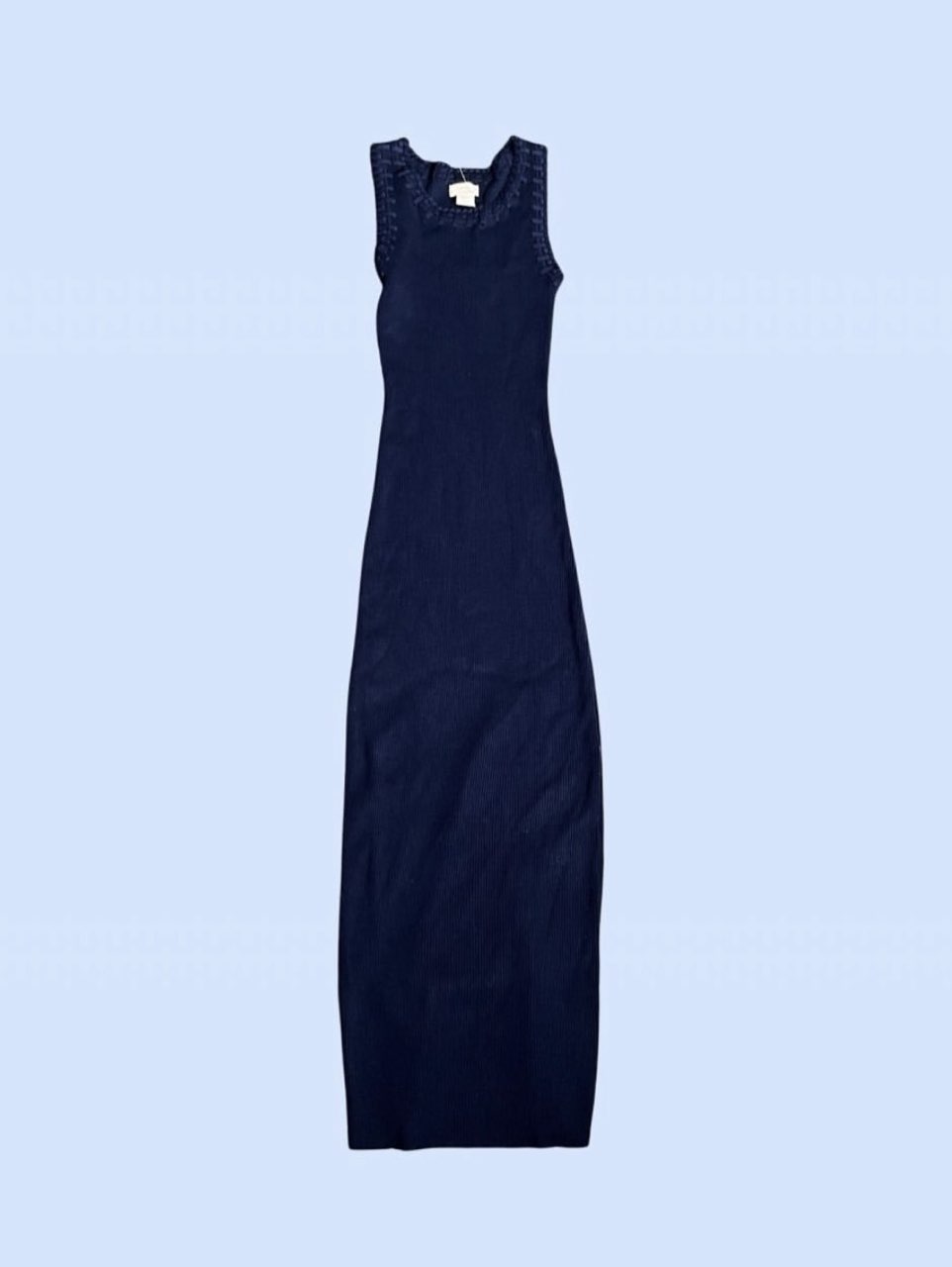 Navy Camilla Coelho Ribbed Maxi