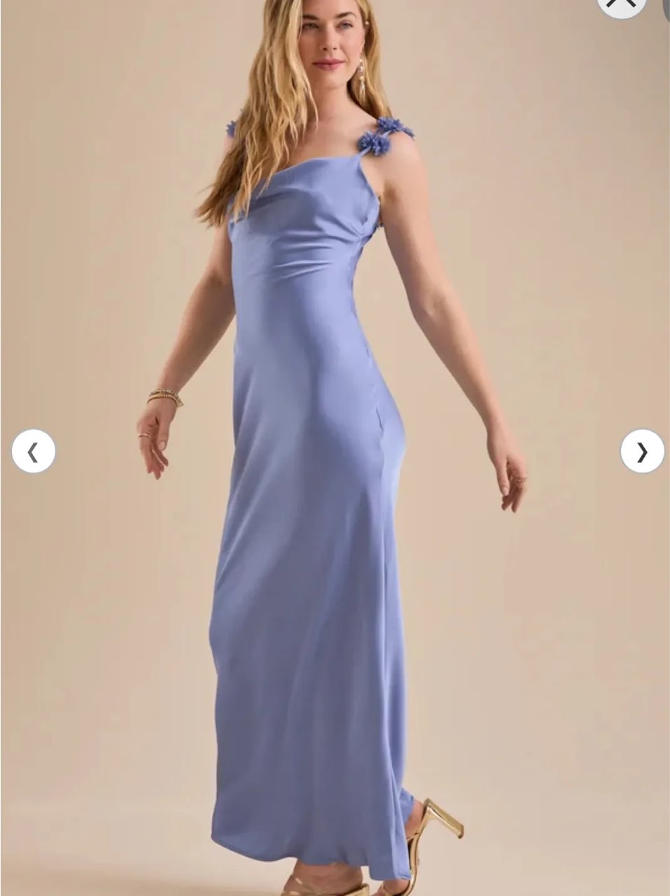 Light Blue Slip Midi Dress