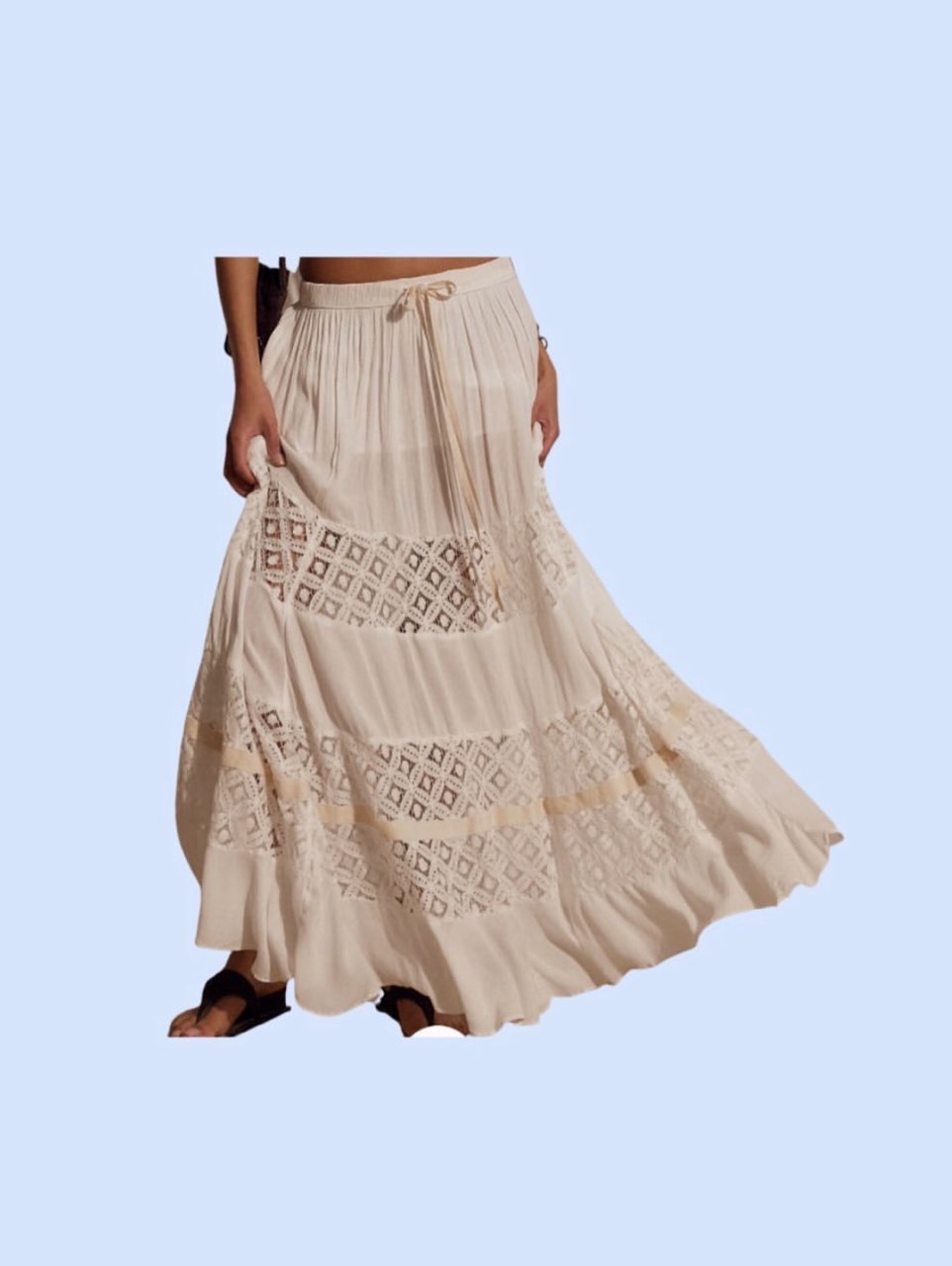Free People Swept Away maxi skirt