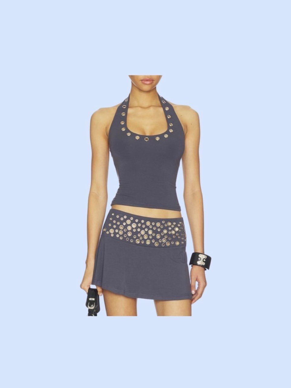 superdown Tatiana grommet skirt set