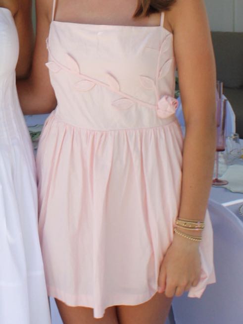 Pink mini dress
