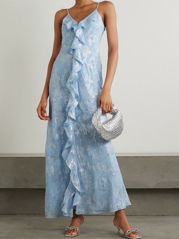 Love Shack Fancy Blue Maxi Dress