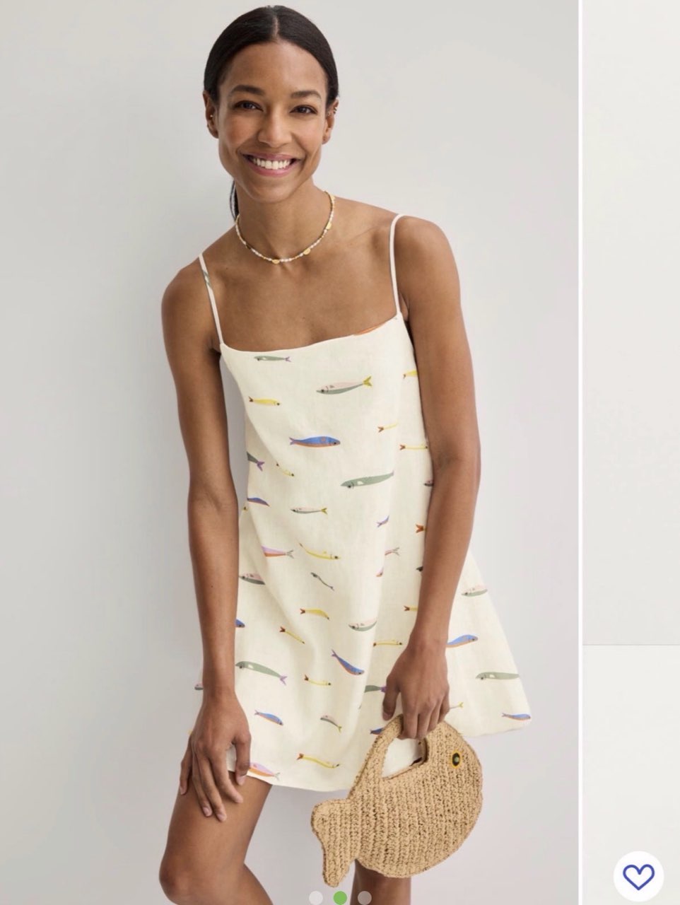 Fish Print Mini Dress