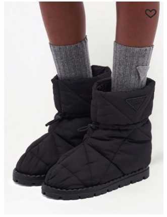 Prada Quilted Padded Nylon Boots
