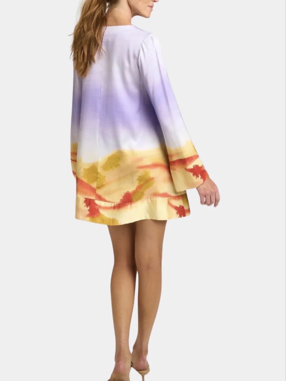 Tie-Dye V-Neck Mini Dress