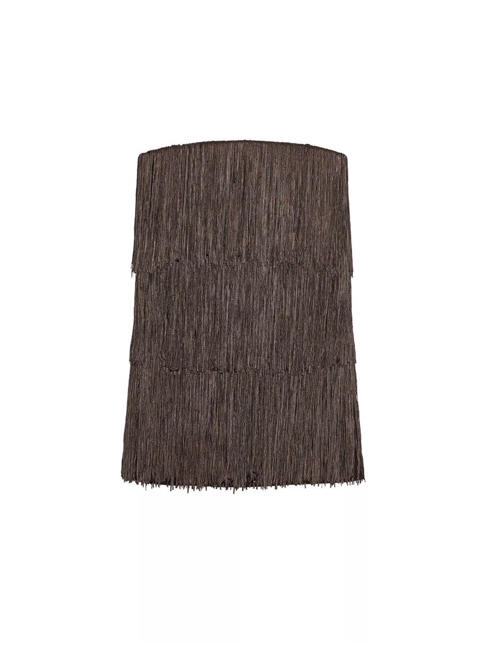 Brown Tiered Fringe dress