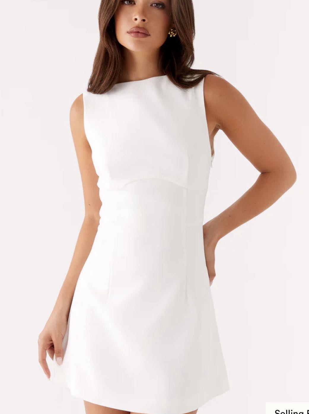 White mini dress