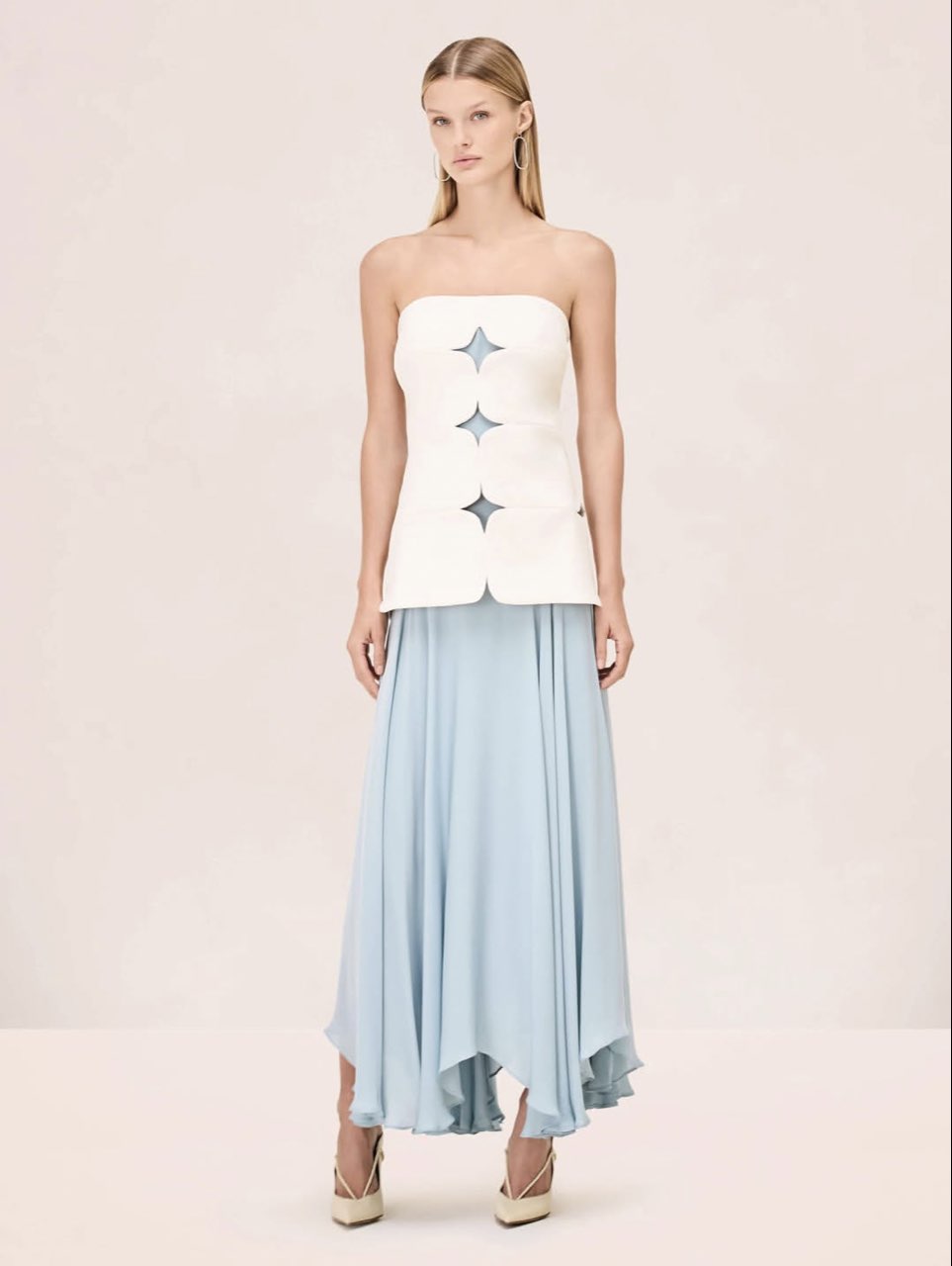 Maticevski Stellar Strapless Cutout Top