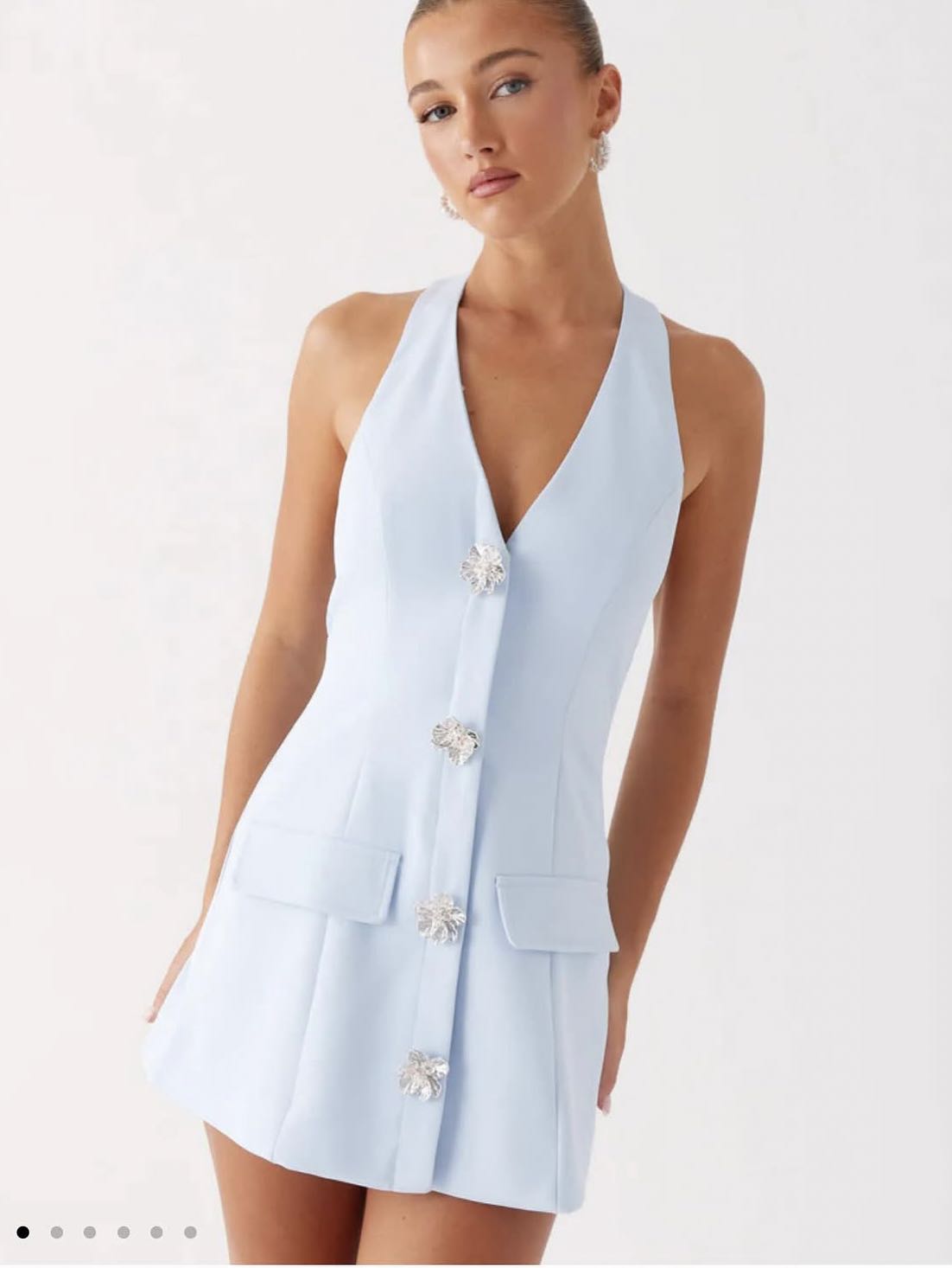 Rentals blue pepper mayo dress
