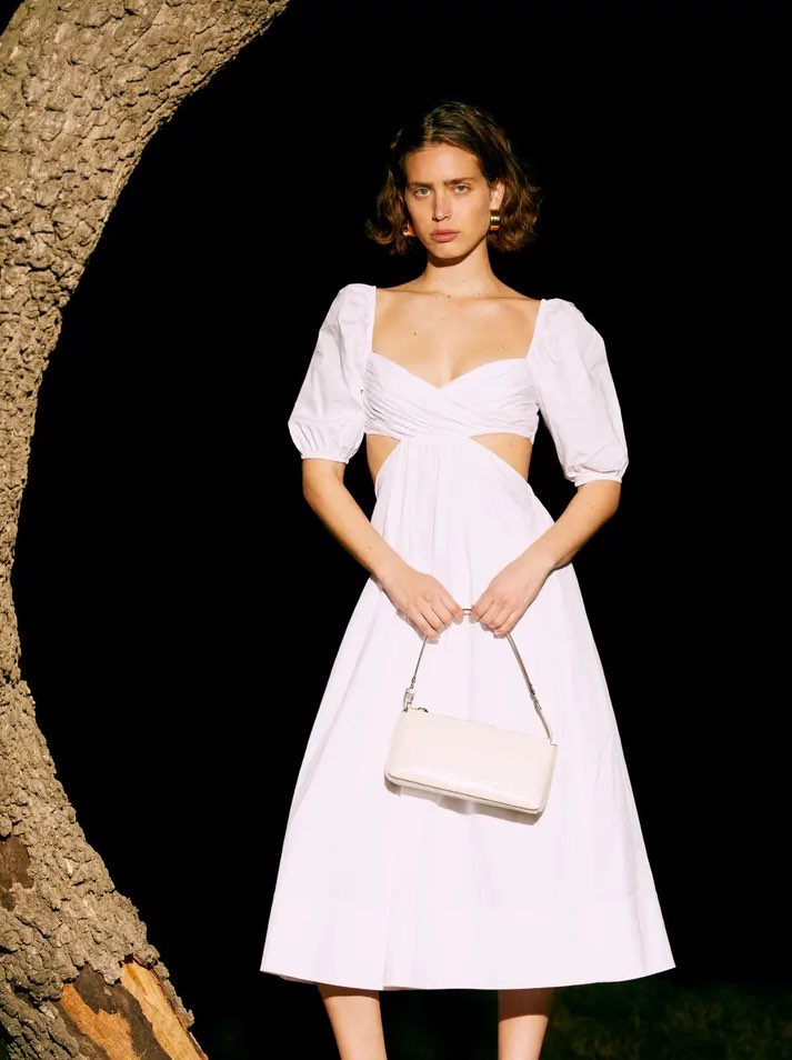 STAUD Cut-Out Maxi Dress
